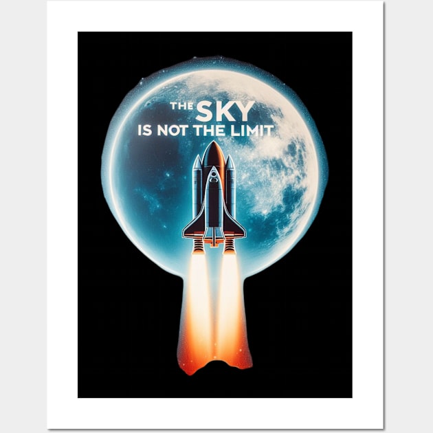 Space Shuttle Launch - the sky is not the limit Wall Art by Patrick9